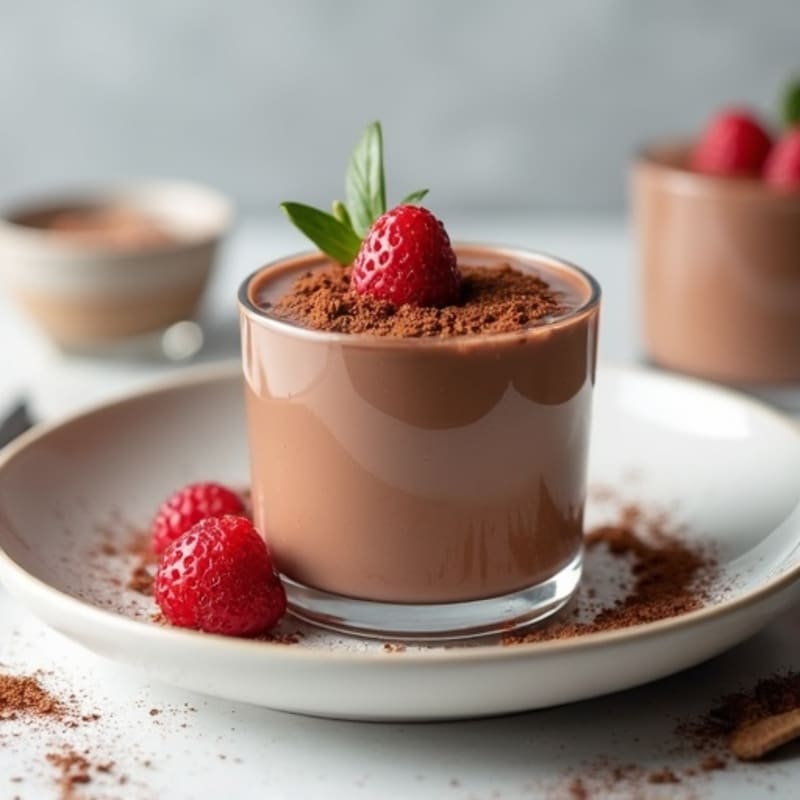 Silky Chocolate Protein Pudding with Greek Yogurt