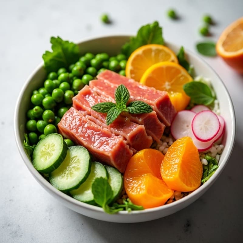 Fresh Citrus Ahi Tuna Poke Bowl