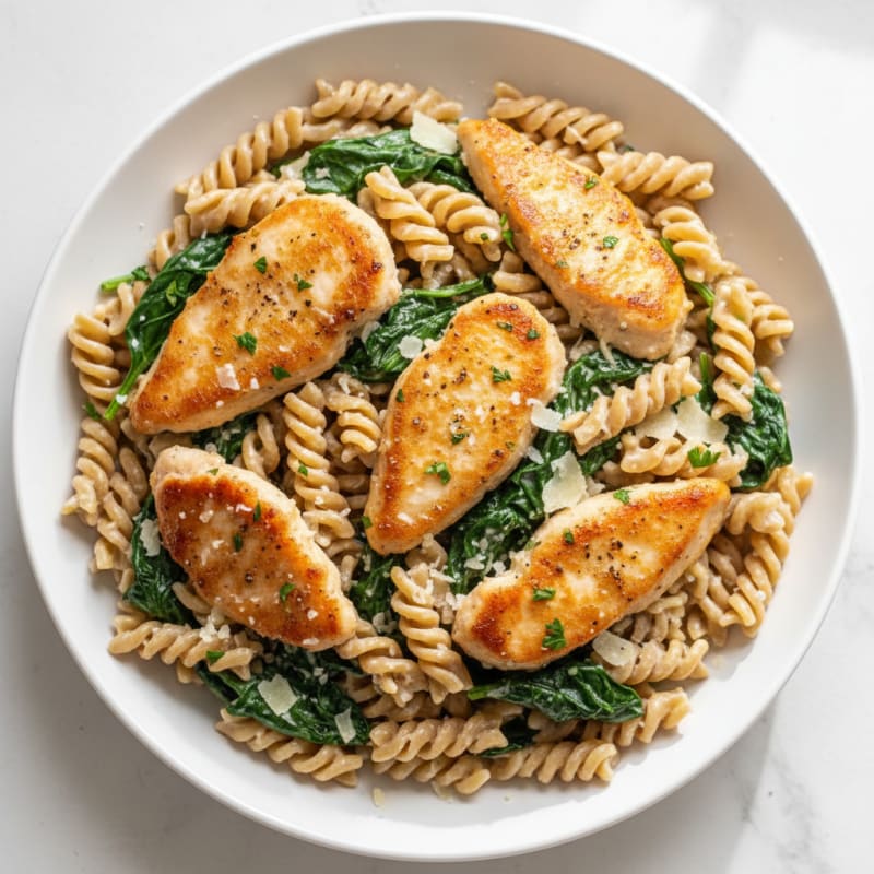 Creamy Garlic Chicken Alfredo Pasta