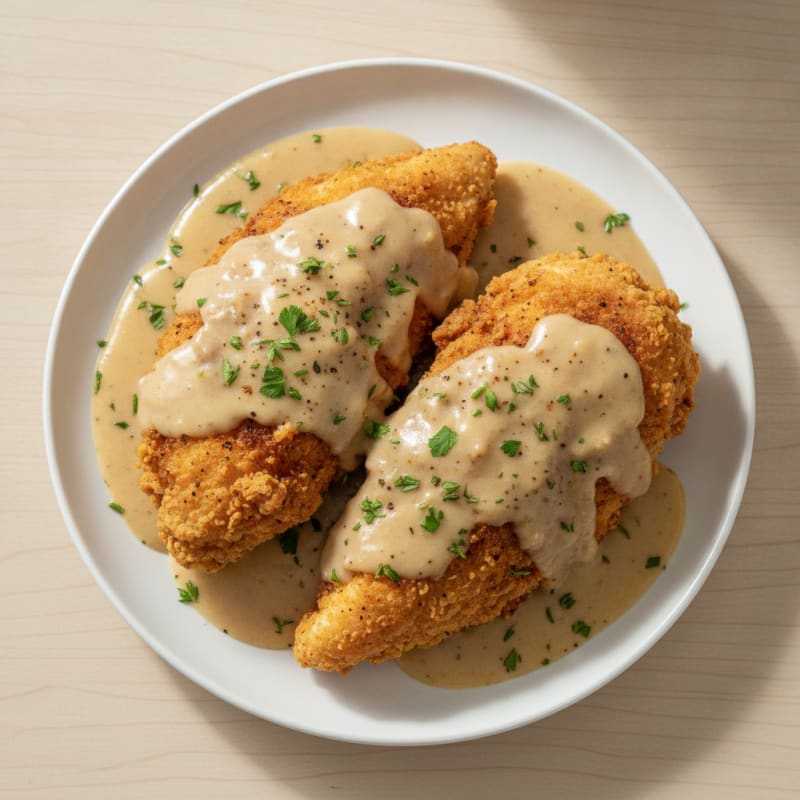 Buttermilk Fried Chicken with Creamy Gravy