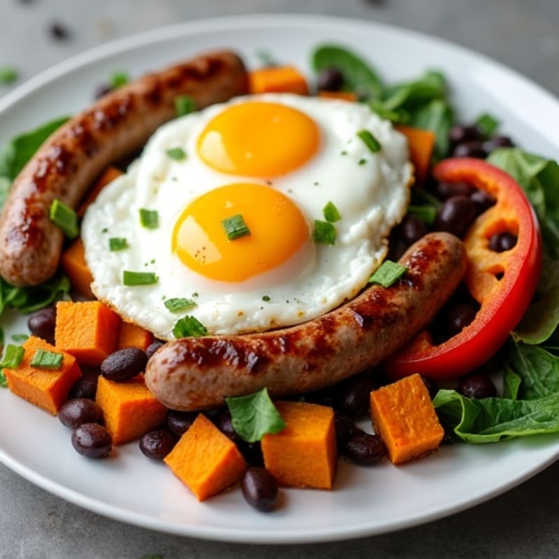 Protein-Packed Sweet Potato Hash Breakfast Skillet