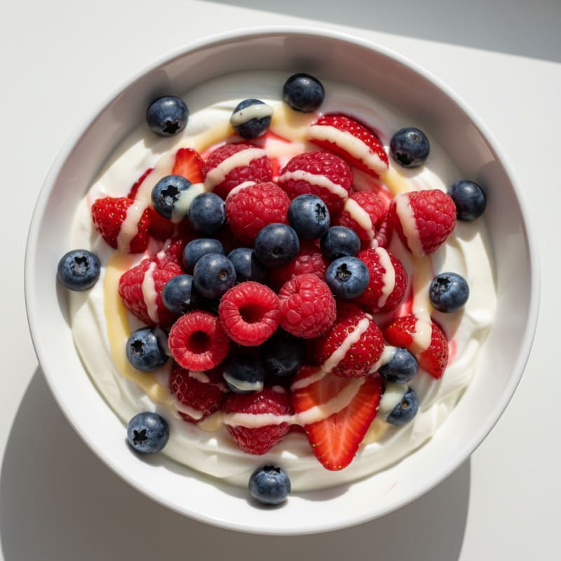 Creamy Greek Yogurt Protein Bowl with Mixed Berries