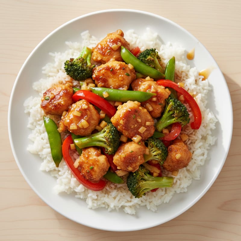Crispy Sweet and Sour Chicken Stir-Fry