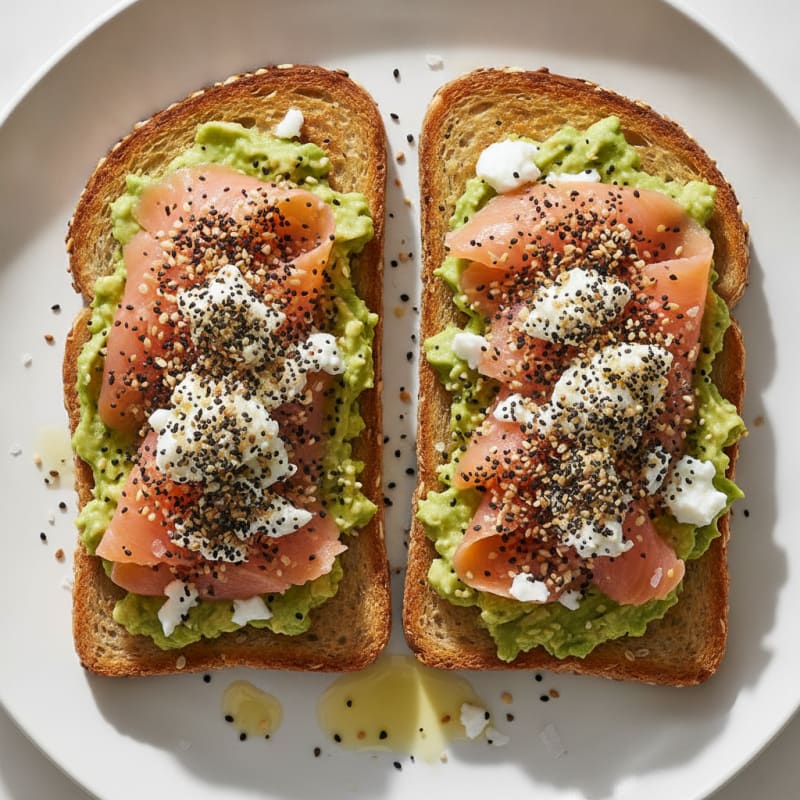 Avocado Toast with Everything Bagel Seasoning