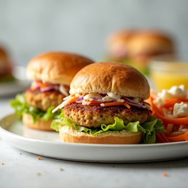 Lean Turkey Sliders with Crunchy Slaw