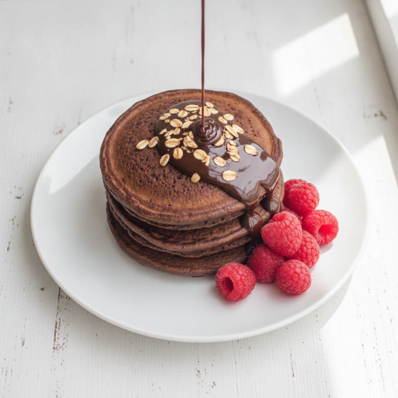 Chocolate Protein Pancakes