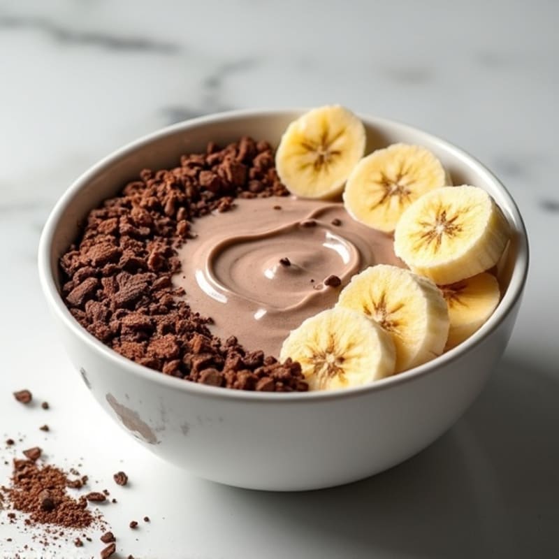 Creamy Chocolate Protein Greek Yogurt Bowl