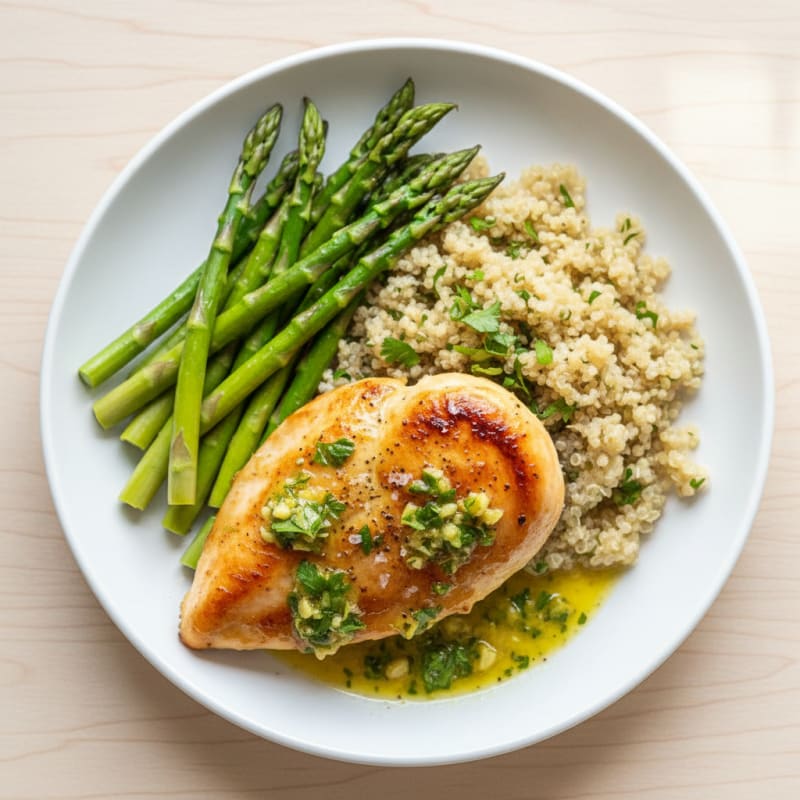 Golden Pan-Seared Chicken with Lemon-Herb Sauce