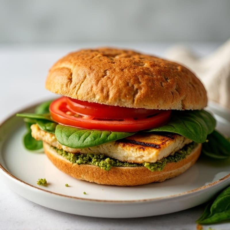 Grilled Pesto Chicken Sandwich