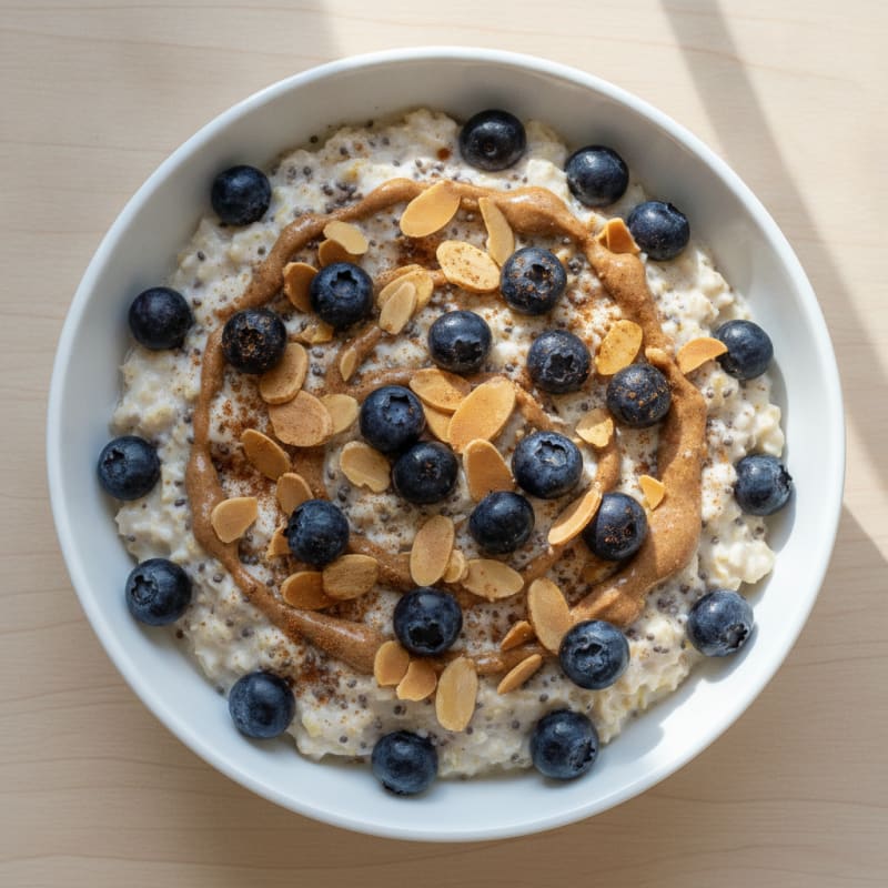 Blueberry Almond Overnight Oats