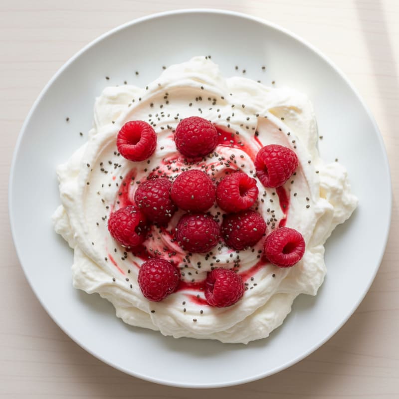 Silky Greek Yogurt Protein Mousse with Berries