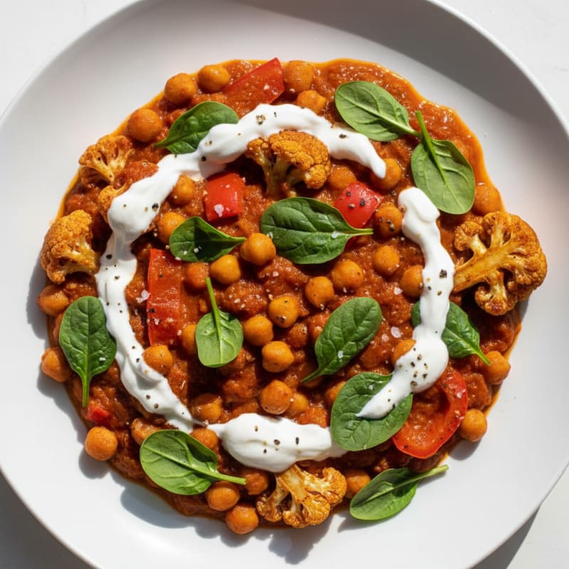 Roasted Vegetable and Chickpea Curry