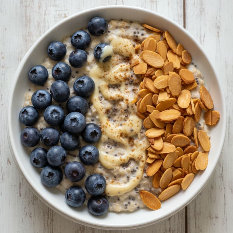 Blueberry Almond Overnight Oats