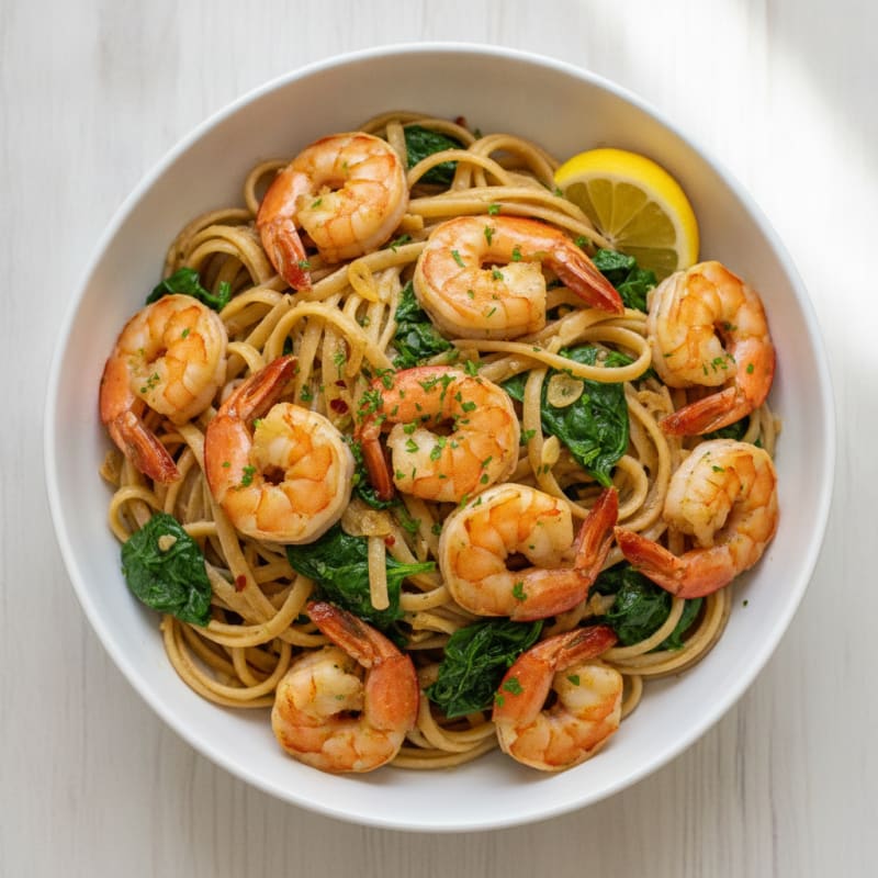 Garlic Butter Shrimp Scampi Pasta