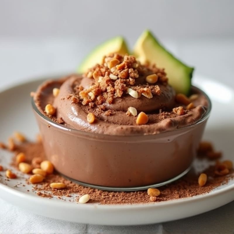 Silky Chocolate Protein Pudding with Toasted Coconut