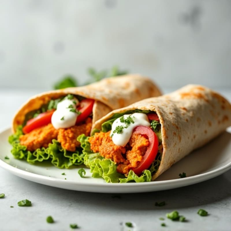Healthy Buffalo Chicken Wraps
