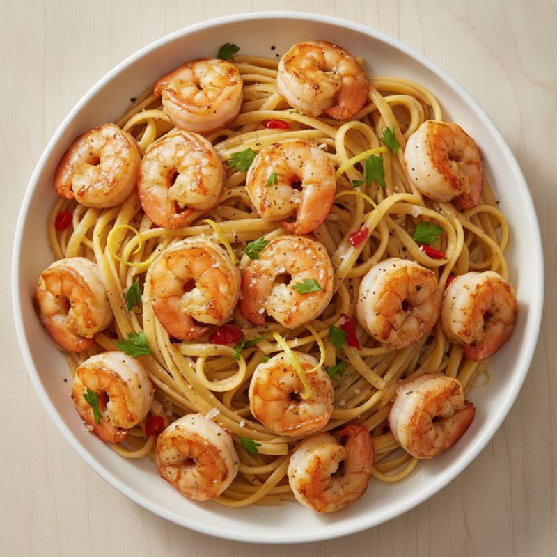 Garlic Shrimp Scampi with Linguine