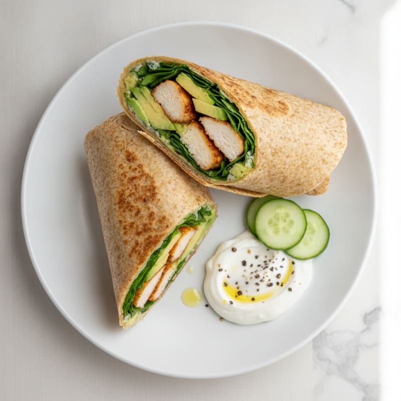 Simple Chicken Protein Wrap