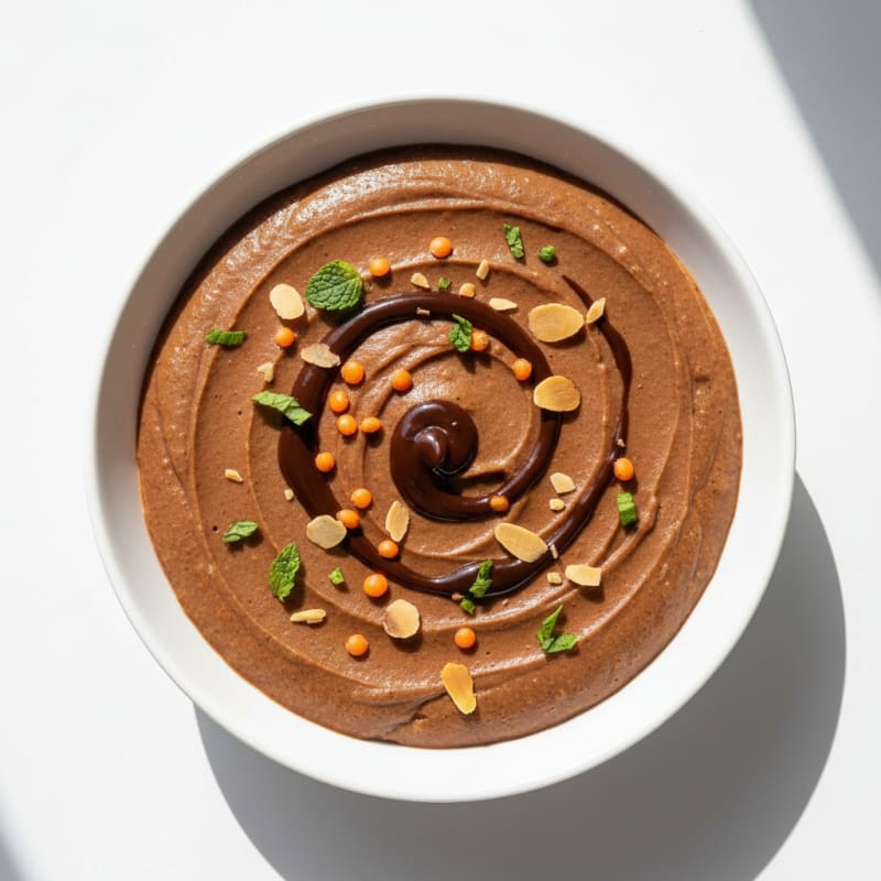 Creamy Chocolate Lentil Protein Pudding