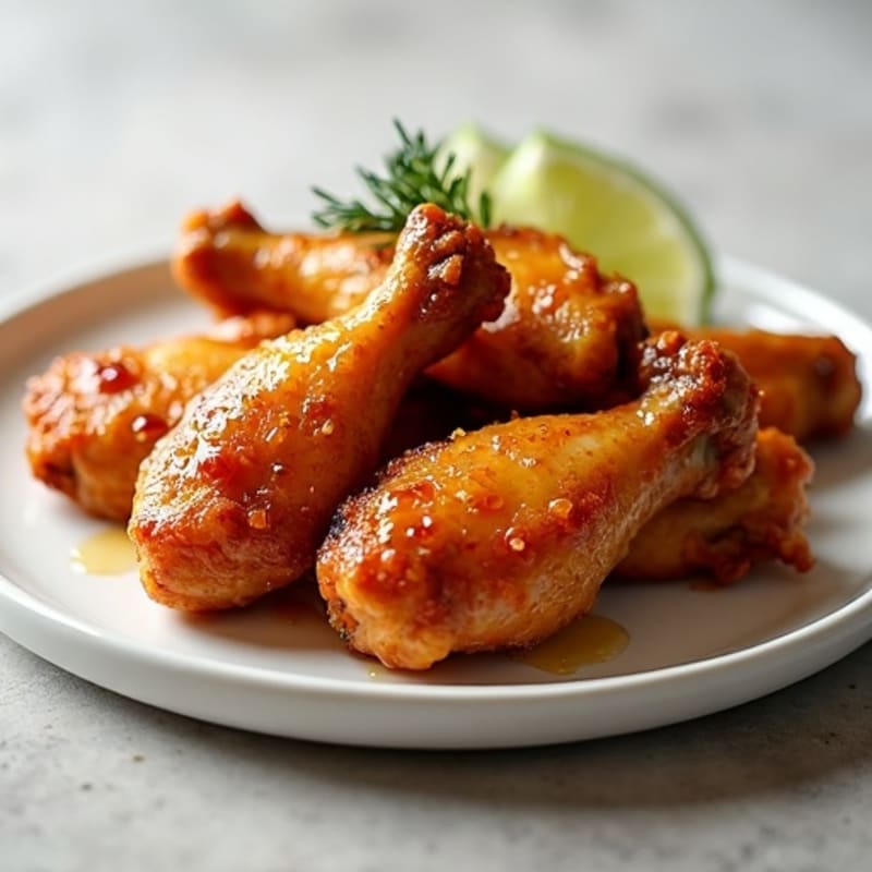 Crispy Honey Glazed Chicken Wings