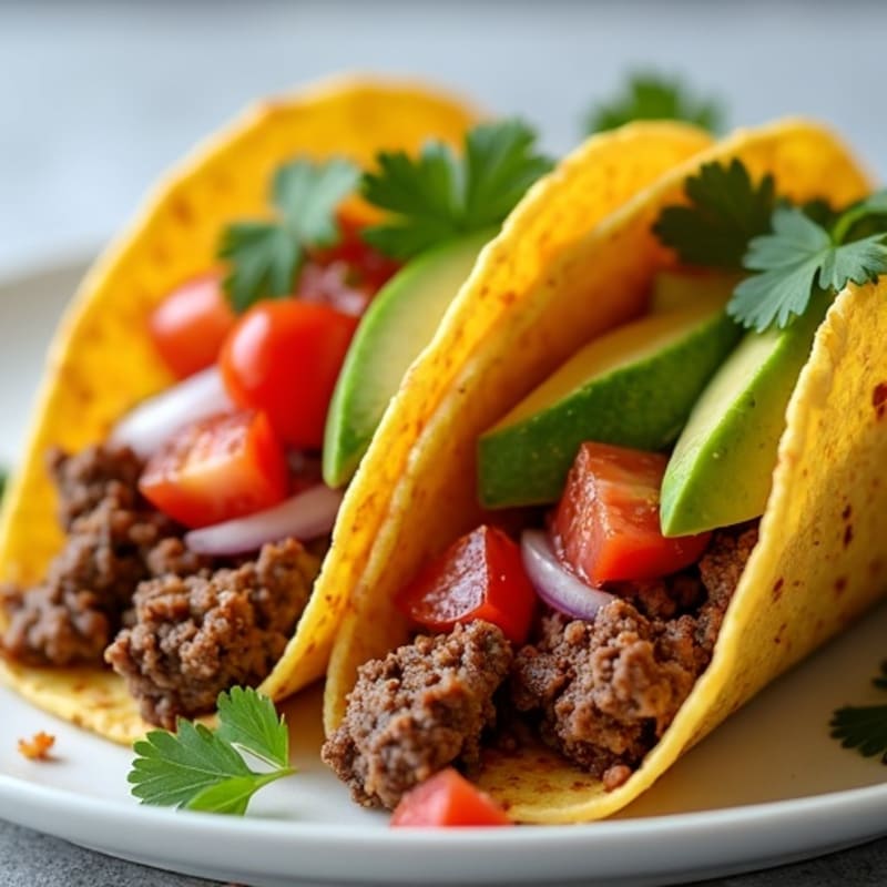 Spice-Rubbed Skillet Beef Tacos with Fresh Salsa