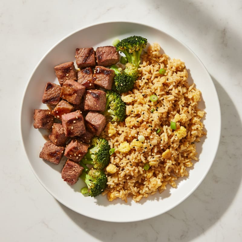 Hibachi Steak with Garlic Fried Rice