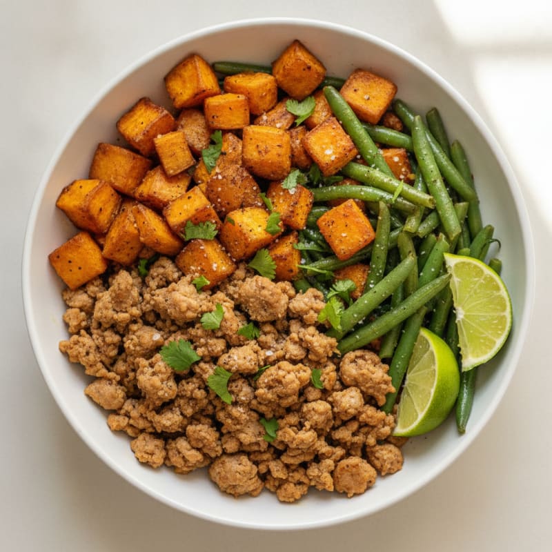 Southwestern Turkey and Roasted Sweet Potato Bowl