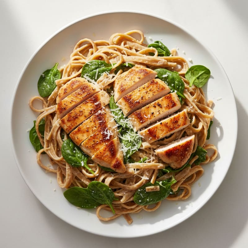Creamy Greek Yogurt Chicken Alfredo