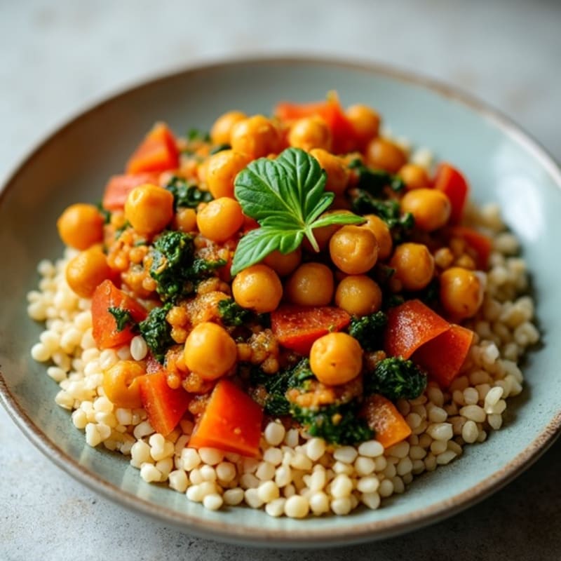 Hearty Chickpea and Spinach Masala