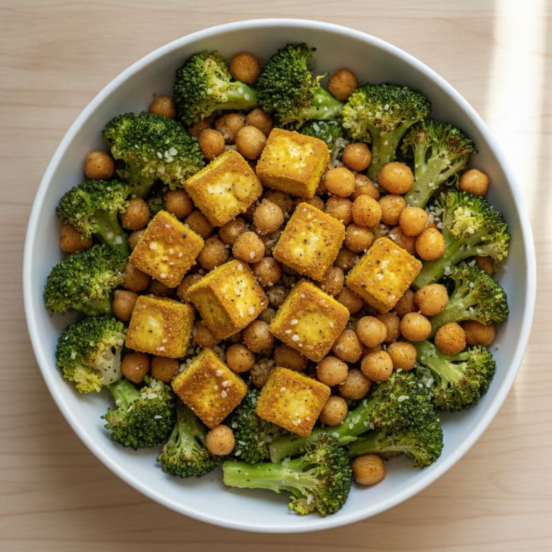 Roasted Vegetable and Chickpea Bowl