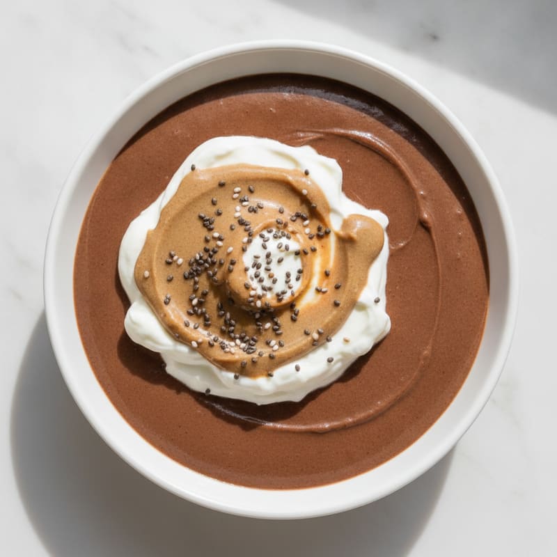 Silky Chocolate Protein Pudding with Greek Yogurt