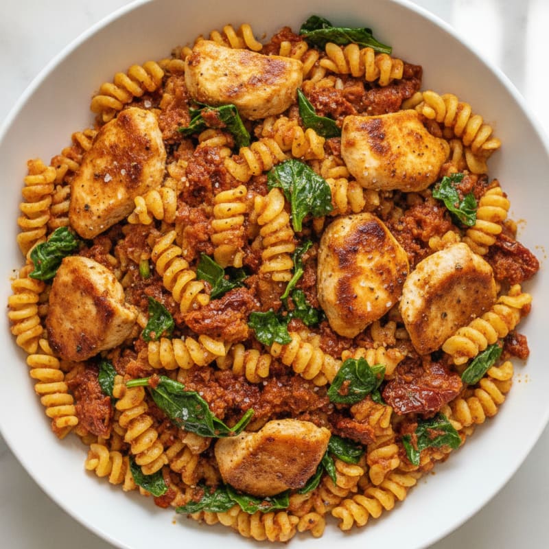 Sun-Dried Tomato Pesto Chicken Pasta
