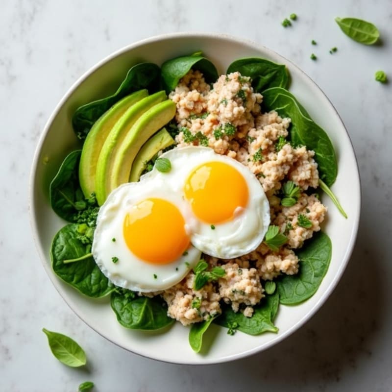 Creamy Herb-Loaded Tuna and Egg Protein Bowl