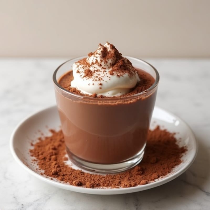 Silky Chocolate Protein Pudding with Almond Butter