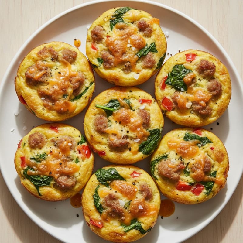 Baked Egg and Sausage Muffins