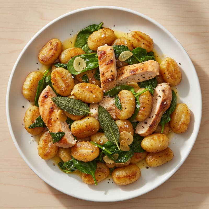 Pan-Seared Gnocchi with Sage Butter Sauce