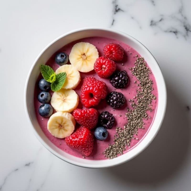 Creamy Berry Protein Smoothie Bowl