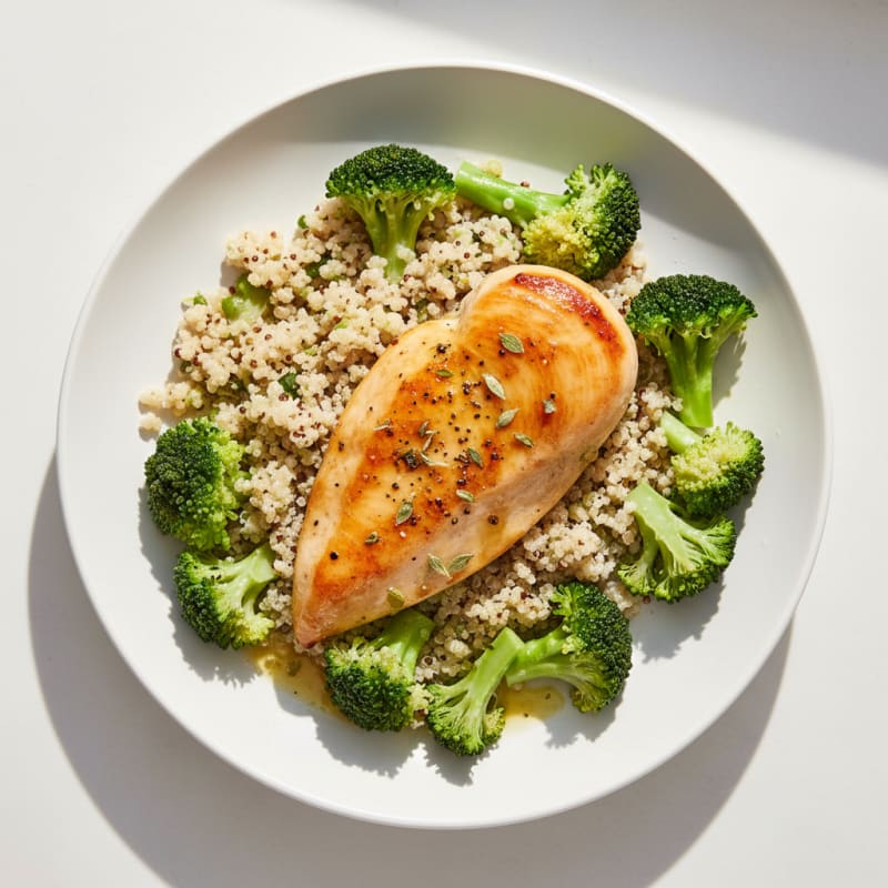 Lemon Herb Chicken and Quinoa Lunch