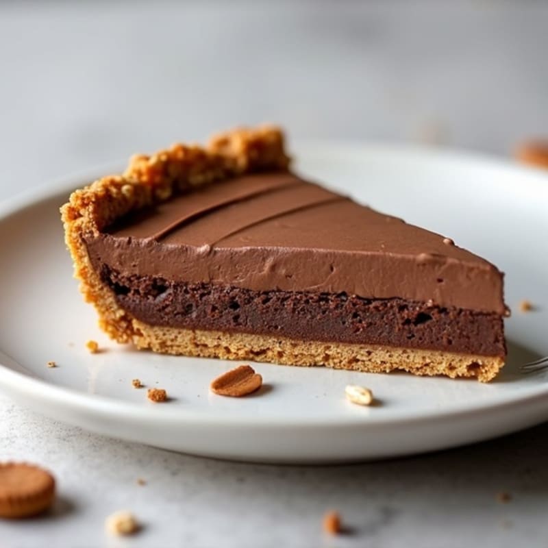No-Bake Chocolate Peanut Butter Protein Pie