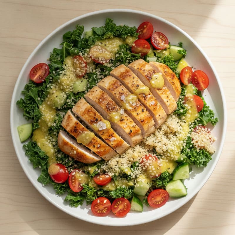Lemon Herb Chicken and Quinoa Bowl