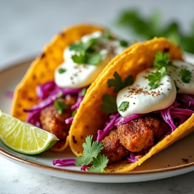 Crispy Pork Carnitas Tacos with Fresh Cilantro Lime Slaw