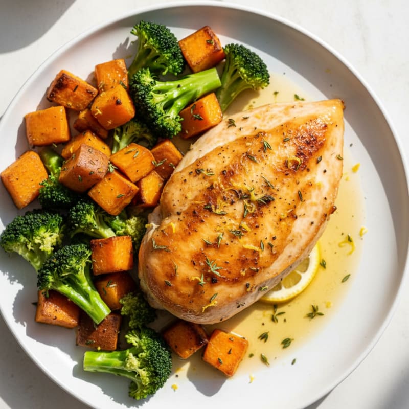 Crispy Lemon-Herb Roasted Chicken