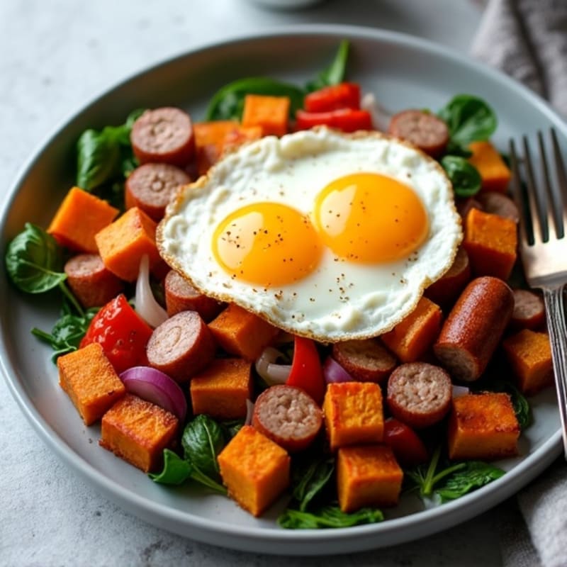 Crispy Maple-Roasted Sweet Potato Hash