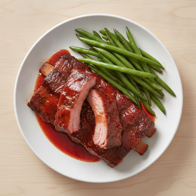 Smoked BBQ Ribs with Tangy Glaze
