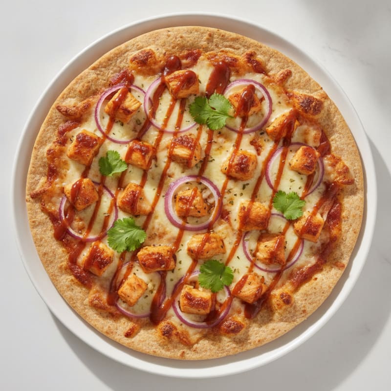 High-Protein BBQ Chicken Pizza