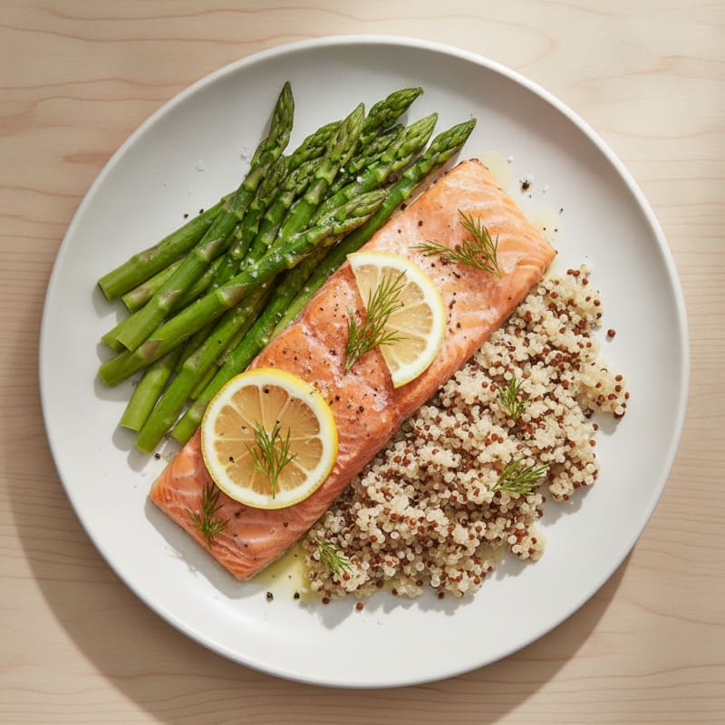 Steamed King Salmon with Dill