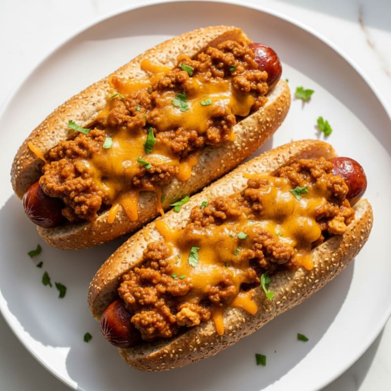 Crispy Chili Cheese Hot Dogs