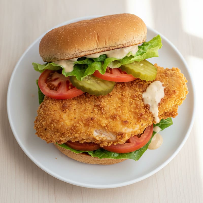 Crispy Buttermilk Fried Chicken Sandwich