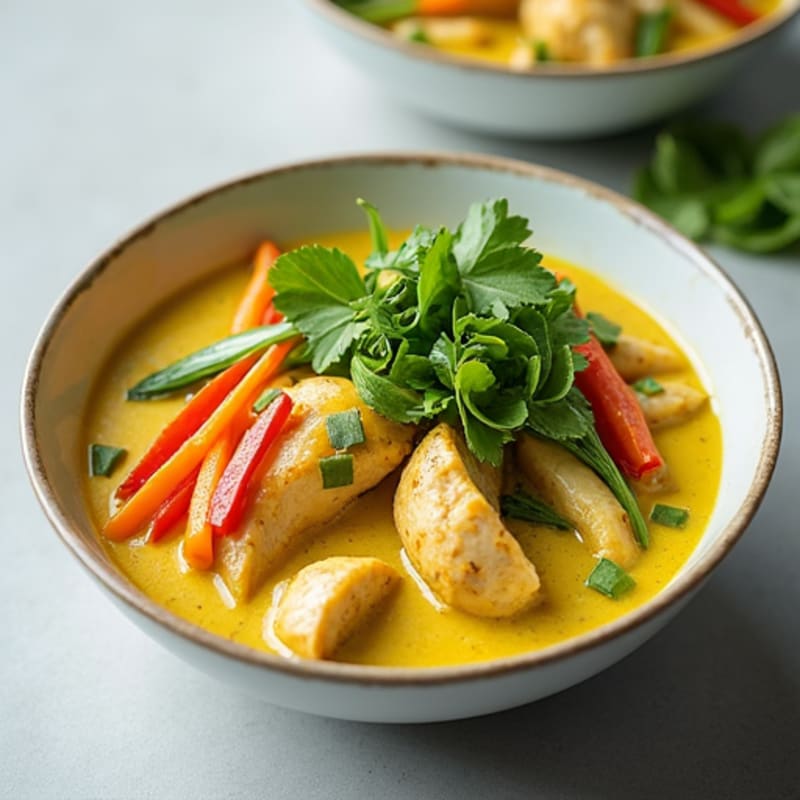 Coconut Green Curry Chicken Bowl