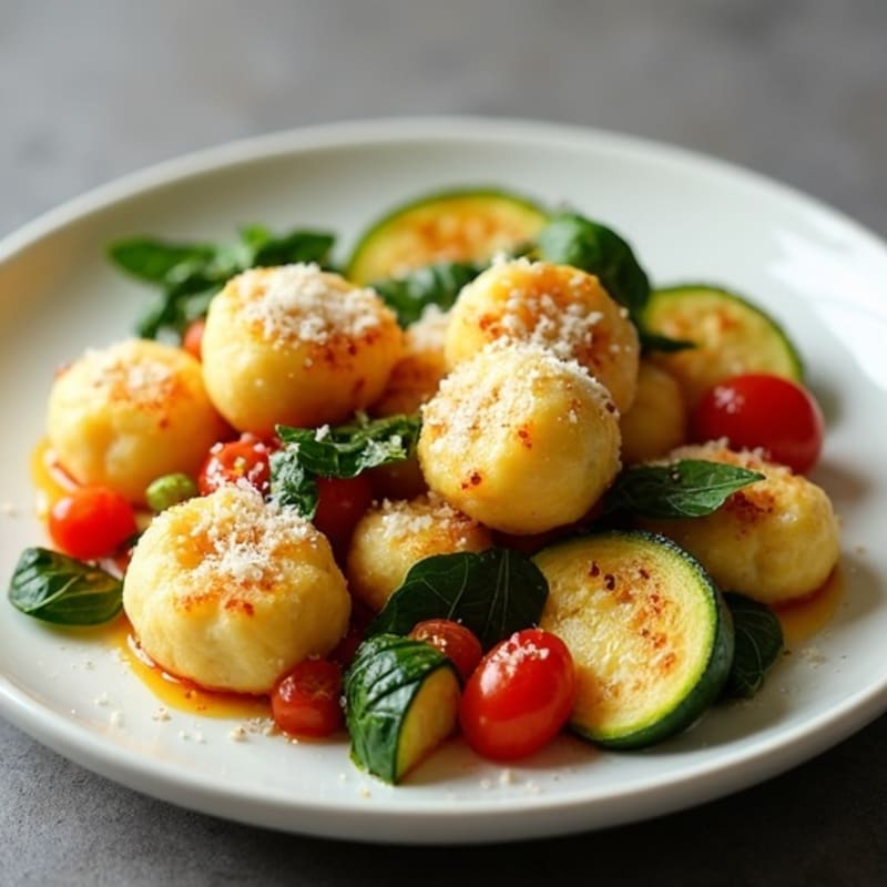 Baked Ricotta Gnocchi with Roasted Vegetables
